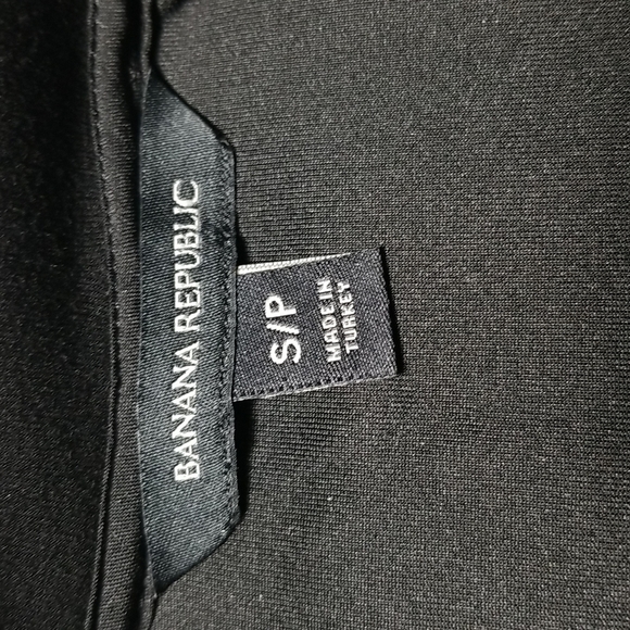 Banana Republic Women's Sweatshirt Size S Petite Scuba-Knit Side-Zip Black - Picture 5 of 7